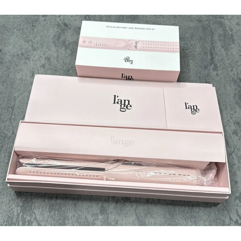 L'ange Le Duo 360 Airflow Styler Curl Straighten Wave - Blush Pink